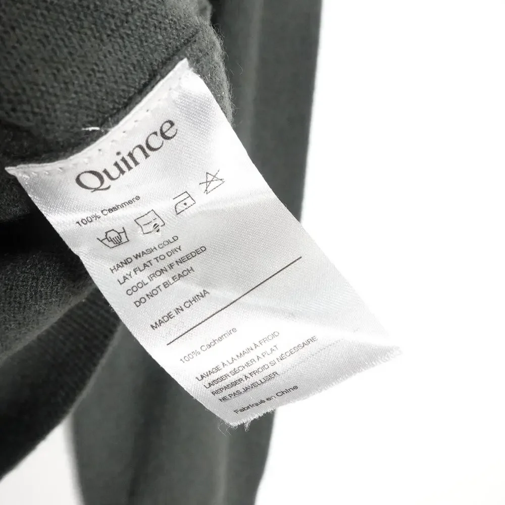 EUC Quince Men's Moss Green Mongolian Cashmere Turtleneck Sweater Sz XL 1013